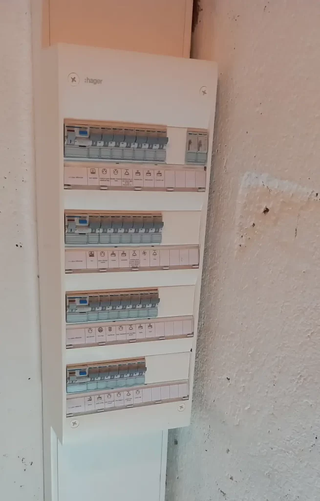 tableau électrique après